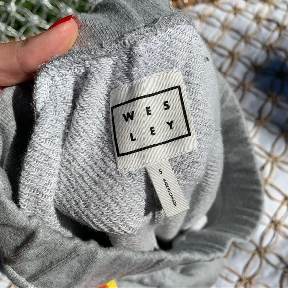 Wesley Grey & Colorful stripe sweatpants Small - Picture 4 of 4